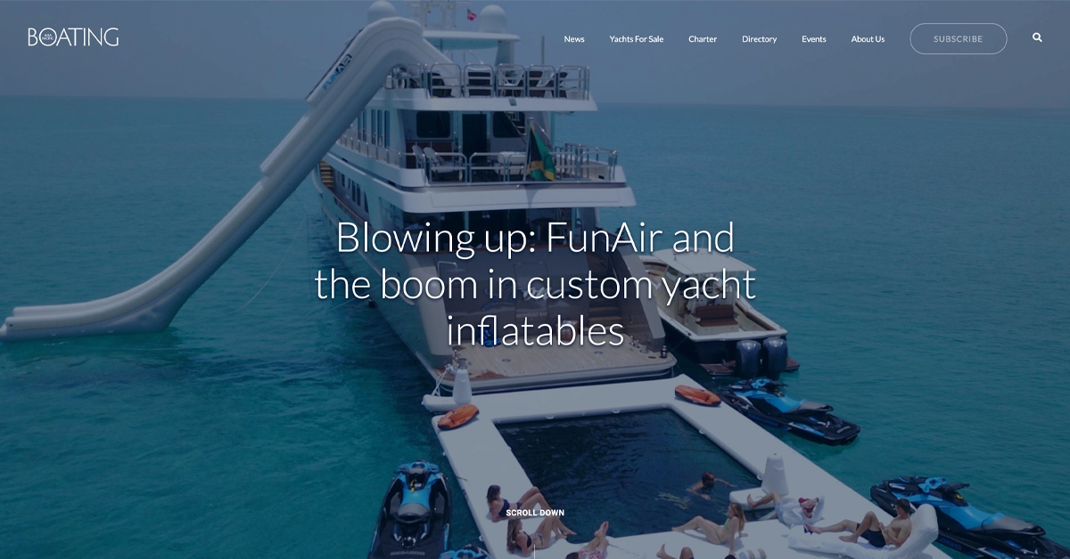 Asia Pacific Boating Look at the Boom in Custom Yacht Inflatables