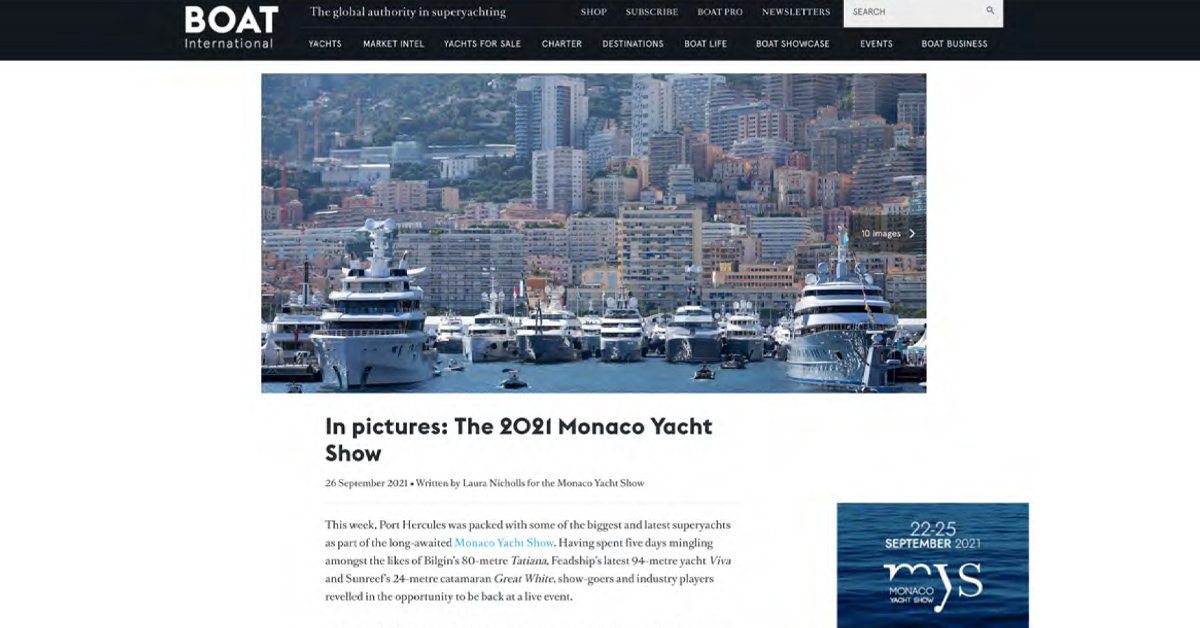 FunAir Press - Boat International Gallery from Monaco Yacht Show 2022