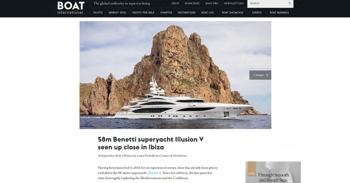 FunAir Press - Boat International up close with superyacht Illusion V