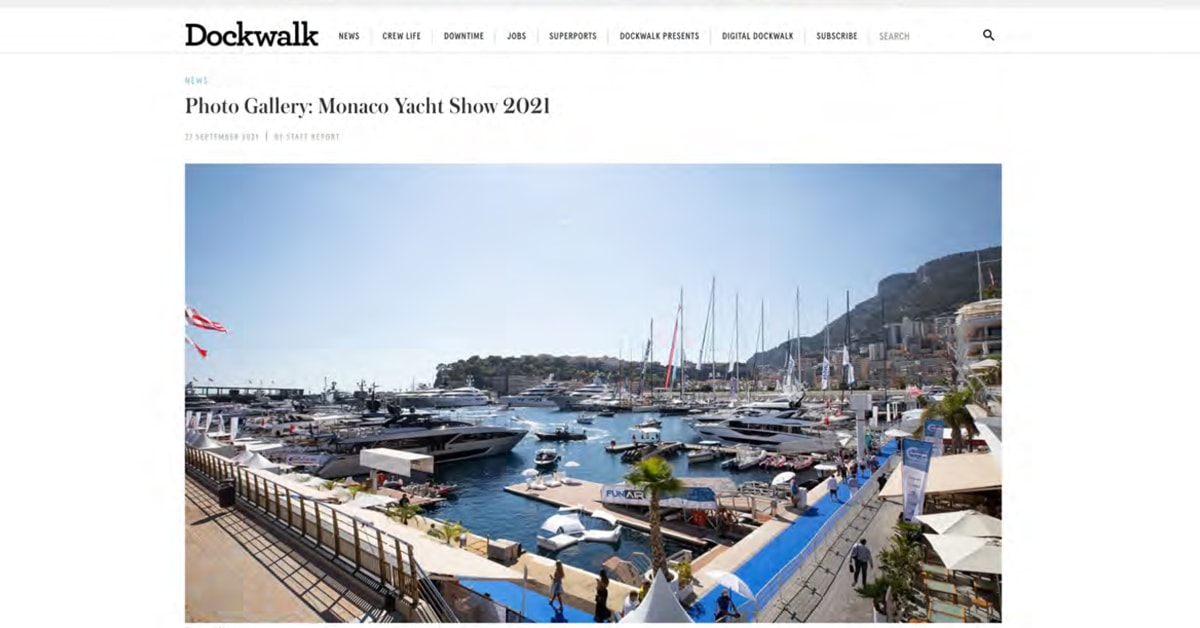 FunAir Press - Dockwalk gallery from Monaco Yacht Show 2021