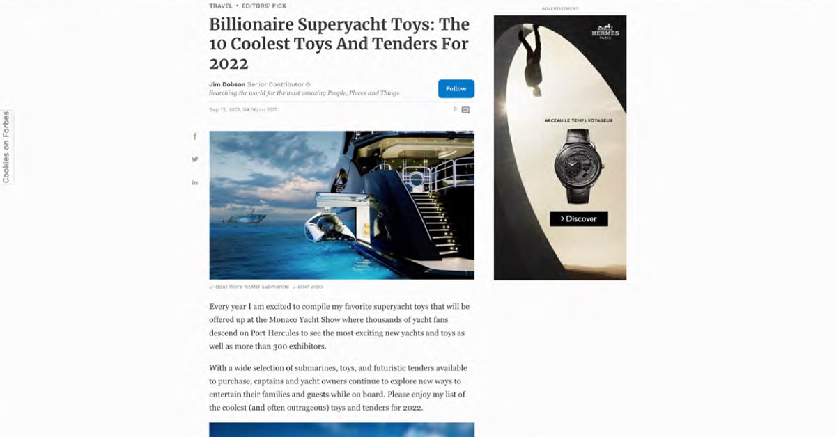 FunAir Press - Forbes The 10 Coolest Toys And Tenders For 2022